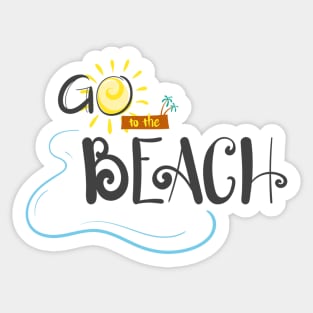 Go To The Beach For Summer With The Sun Sticker